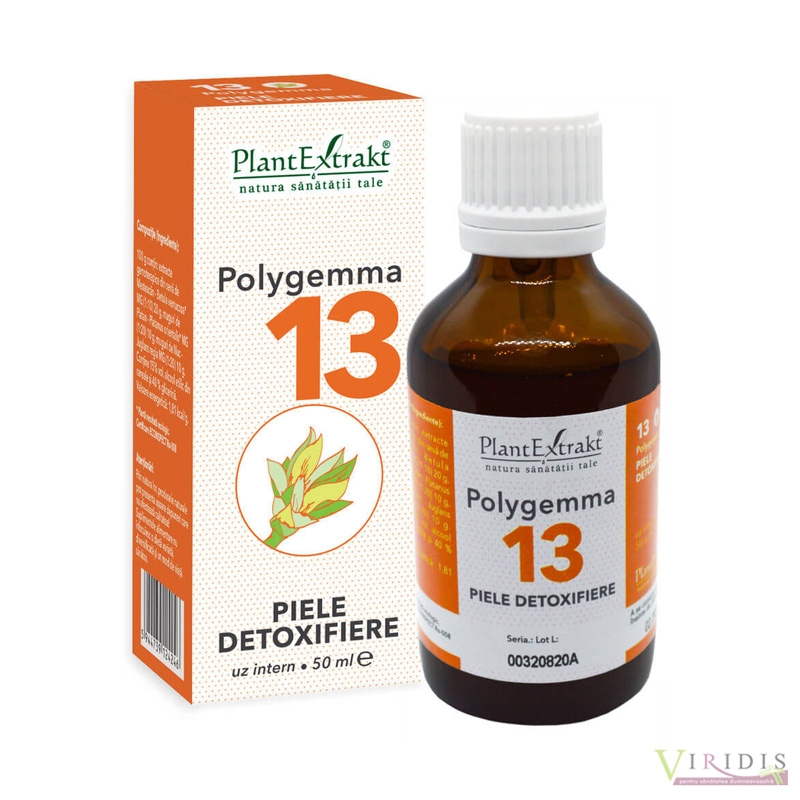 Polygemma 13 - Piele Detoxifiere, 50ml