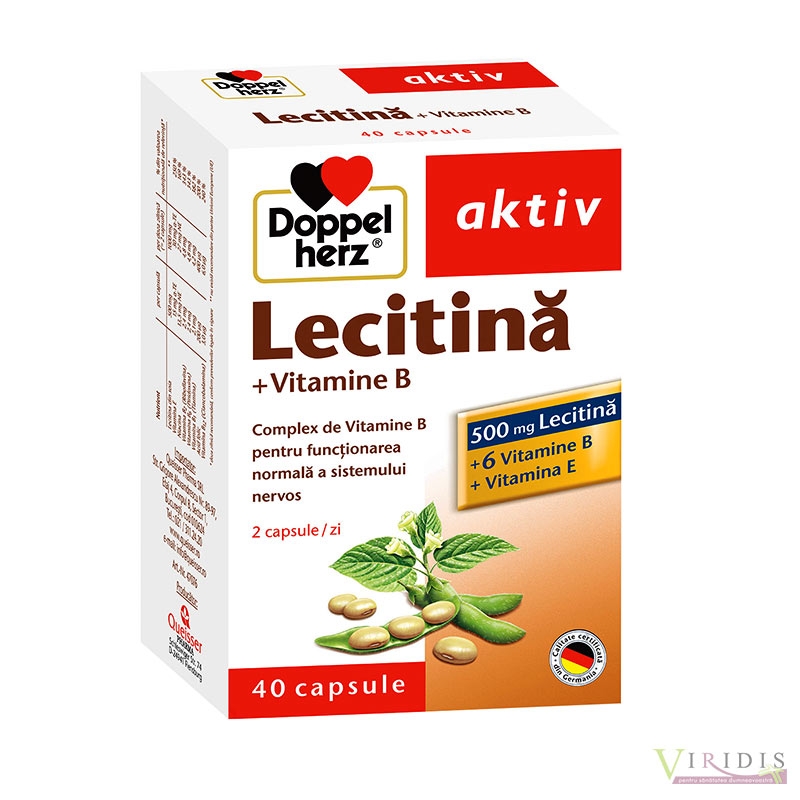 Lecitina+vit. B+vit. E Doppelherz x 40 Capsule