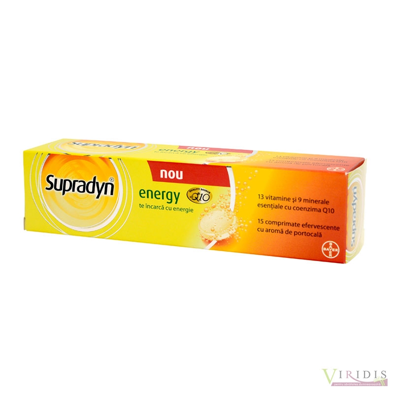 Supradyn Energy Coenzima Q10 x 15 Comprimate efervescente