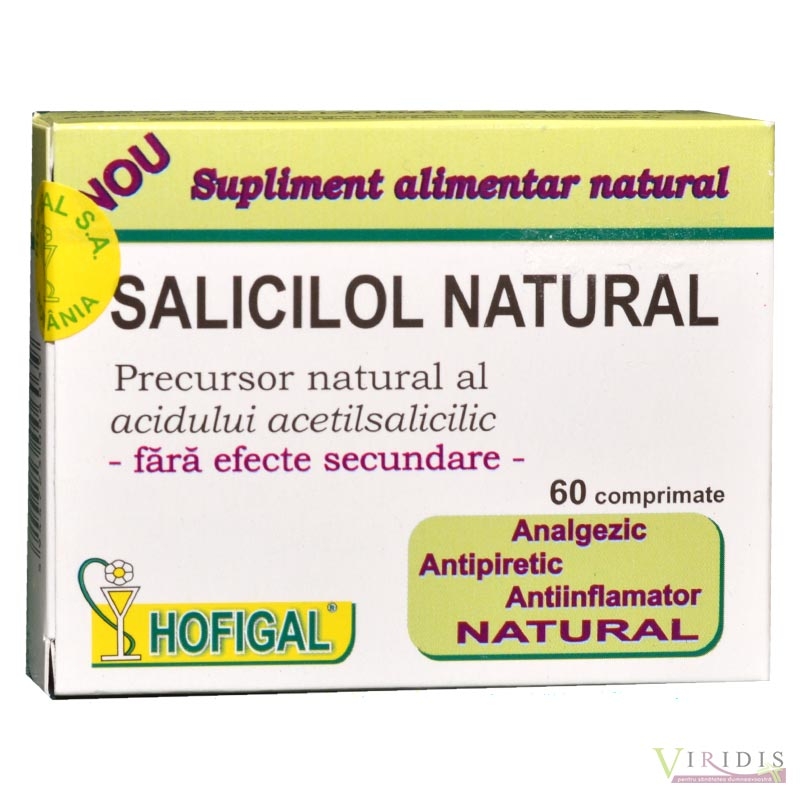 Salicilol Natural x 60 Comprimate