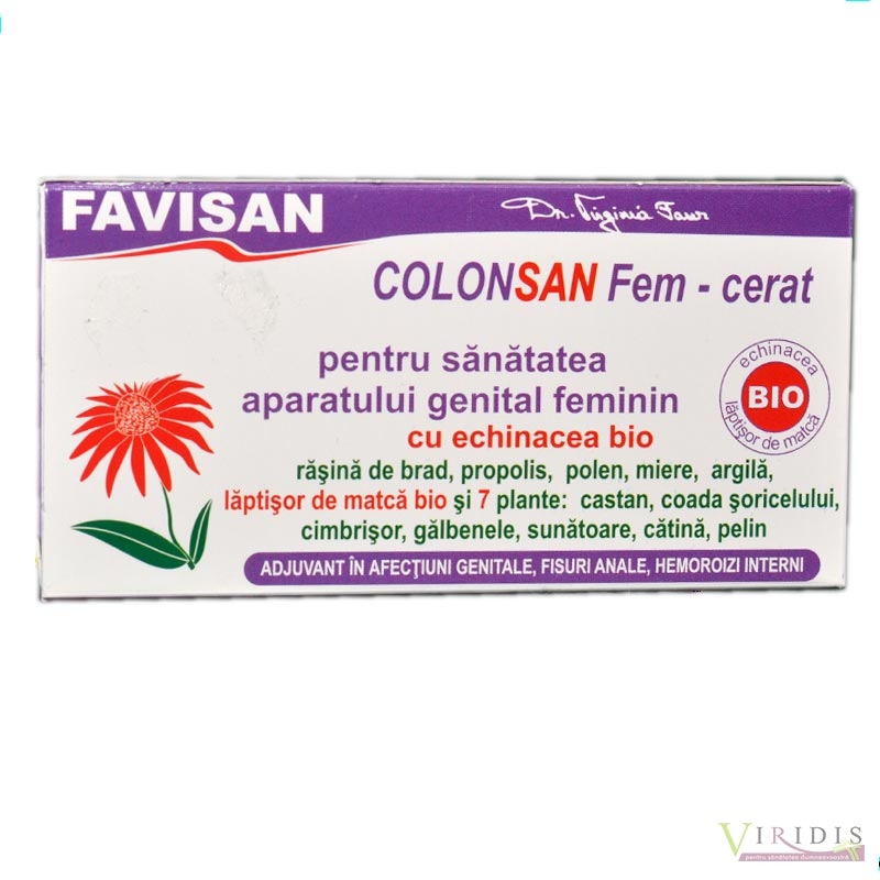 Colonsan Fem Cerat 7 Plante x 12 Supozitoare